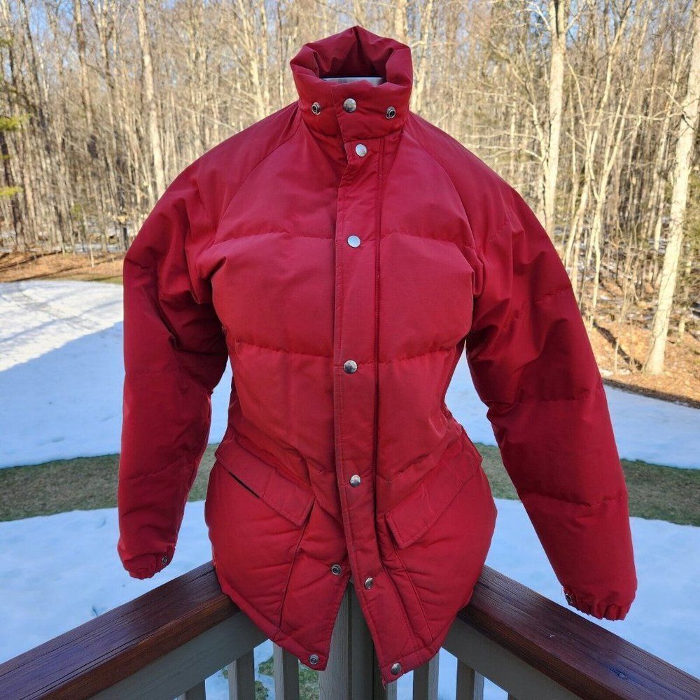 Vintage First Label 1967 1970s Eastern Mountain Sports Goose Down Jacket Med USA